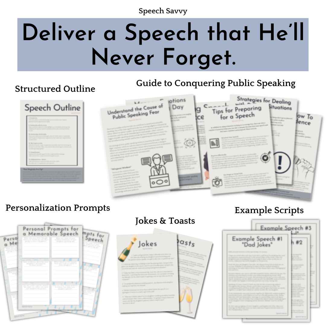 "He Got it From His Dad": Father of the Groom Speech Template