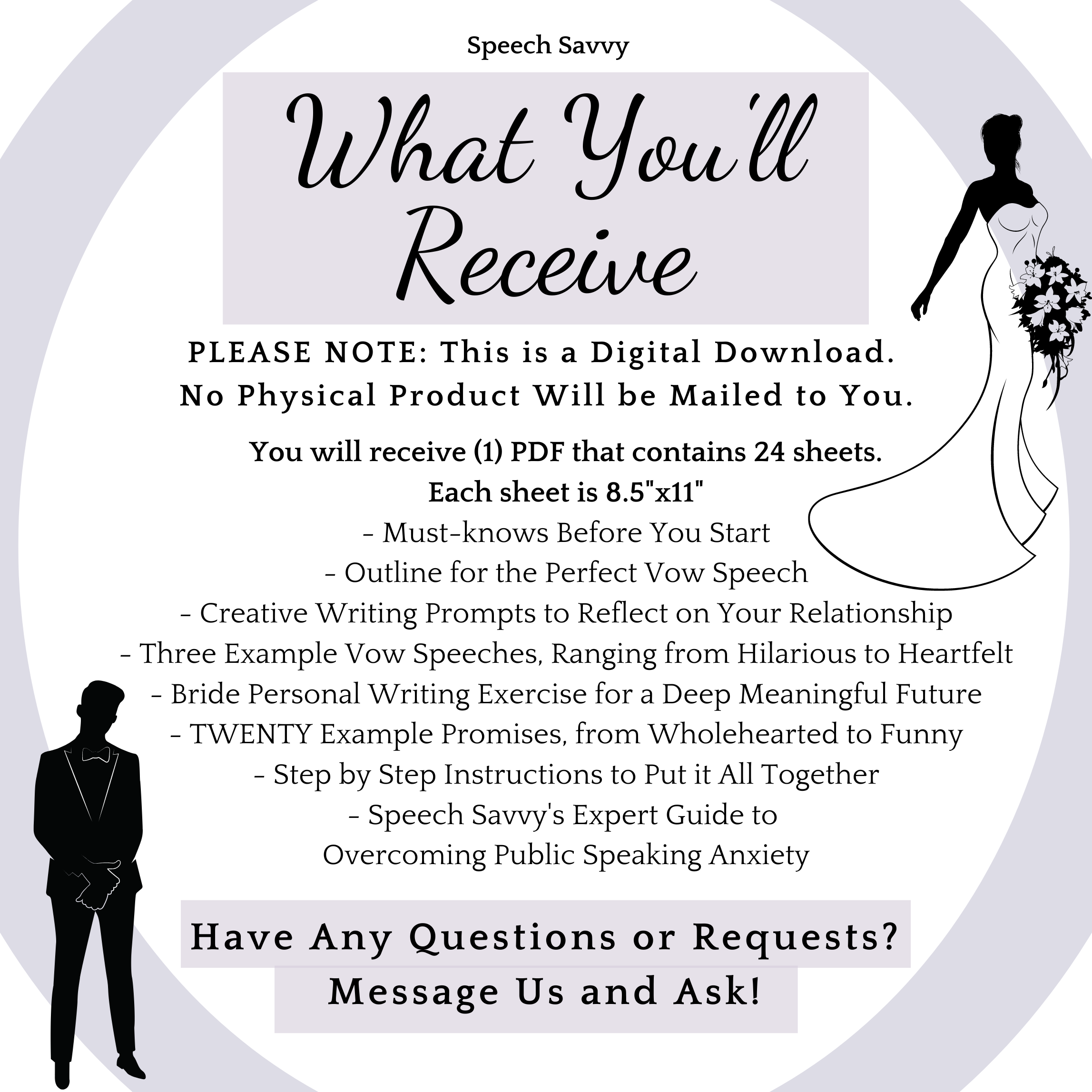 Blushing Bride Vows Bundle: Template + Ephemeral Significance + Future Promises Visualization + Must-Knows, and more