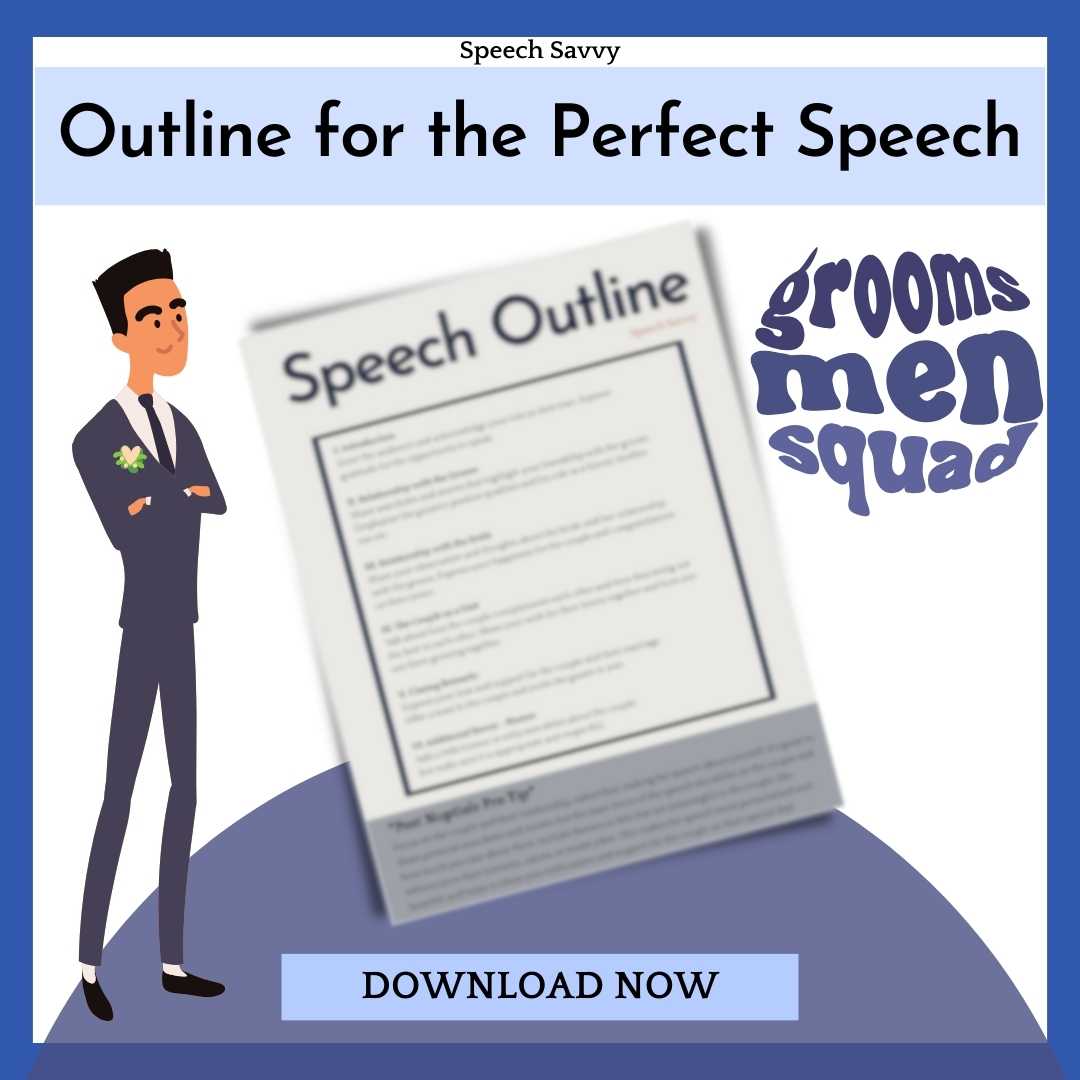 best man speech outline