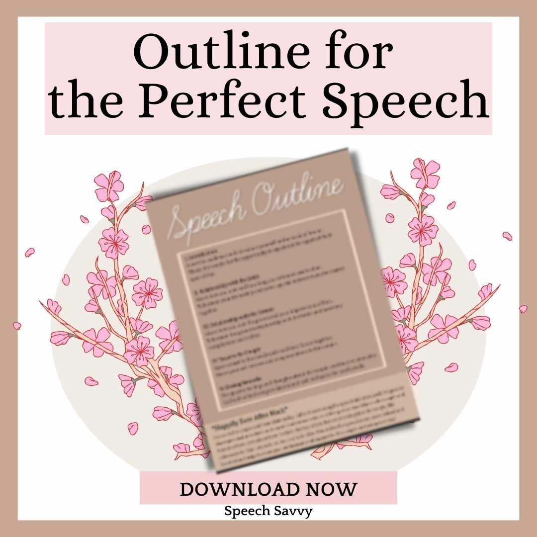 outline for maid of honor speech