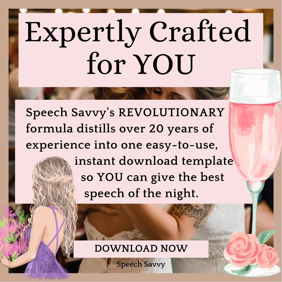 Speech Savvy guide how to write your maid of honor toast