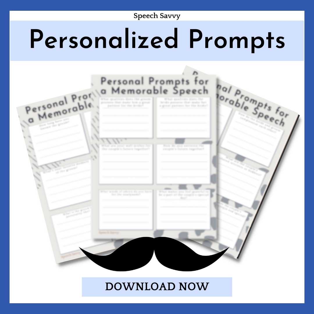 personal prompt questions for best man wedding speech