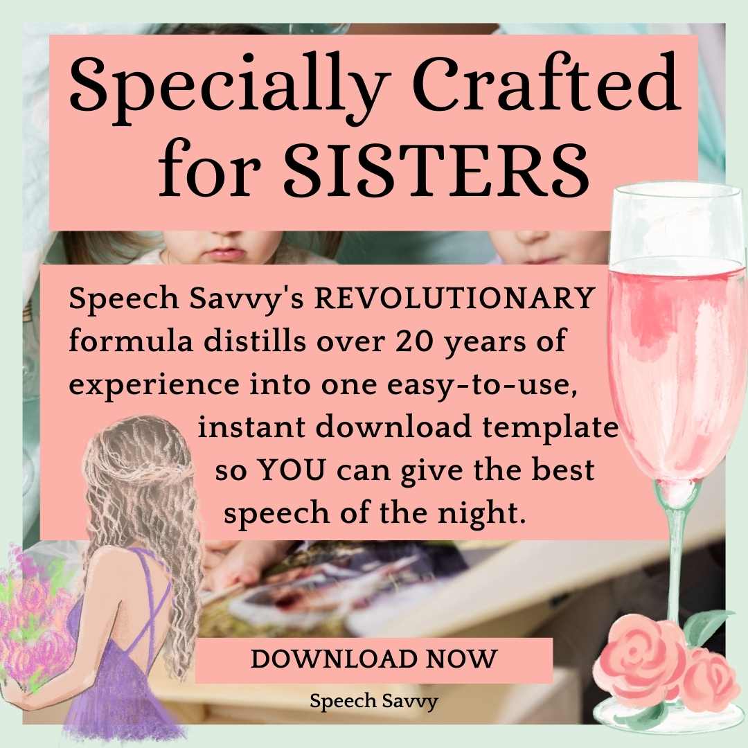 sister maid of honor speech guide for millennials