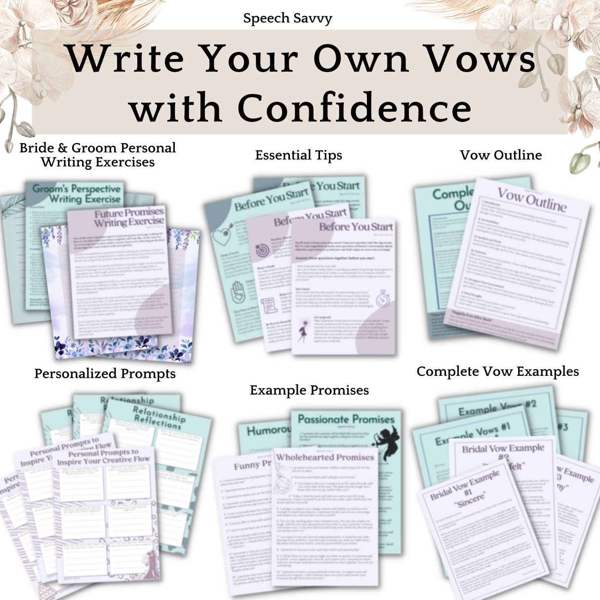write your own wedding vows workbook for bride and groom